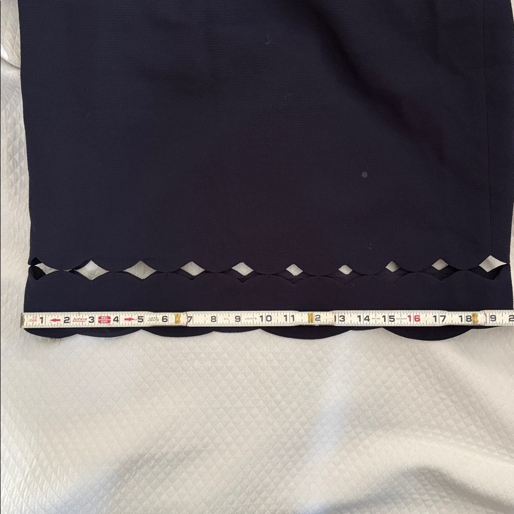Club Monaco Atrina Skirt Deep Sapphire Blue scallop cutout Hem Size 6 New - Picture 11 of 11